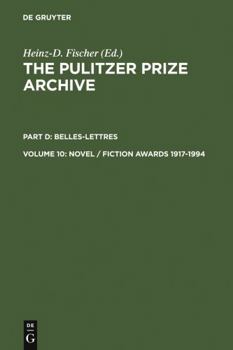Hardcover Novel / Fiction Awards 1917-1994 Book