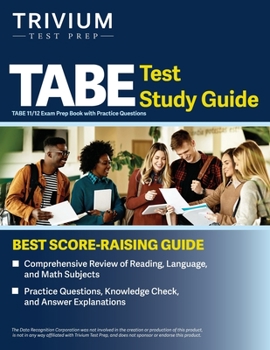 Paperback TABE Test Study Guide: TABE 11/12 Exam Prep Book with Practice Questions Book