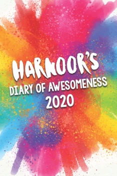 Harnoor's Diary of Awesomeness 2020: Unique Personalised Full Year Dated Diary Gift For A Girl Called Harnoor - 185 Pages - 2 Days Per Page - Perfect ... Journal For Home, School College Or Work.