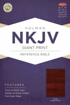 Imitation Leather Giant Print Reference Bible-NKJV [Large Print] Book