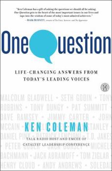 Hardcover One Question: Life-Changing Answers from Today's Leading Voices Book