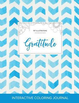 Adult Coloring Journal: Gratitude (Pet Illustrations, Polka Dots)