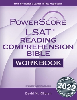Paperback Powerscore LSAT Reading Comprehension Bible Workbook Book