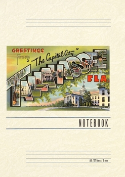Paperback Vintage Lined Notebook Greetings from Tallahassee, Florida Book