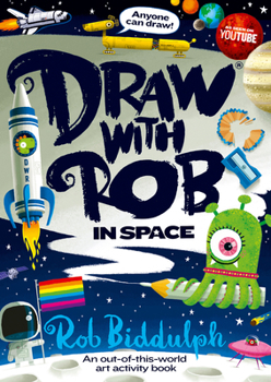 Paperback Draw With Rob: In Space Book