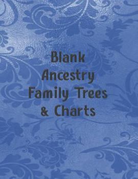 Paperback Blank Ancestry Family Trees & Charts: Genealogy Charts & Forms Book