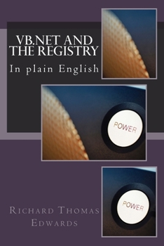 Paperback VB.Net and the Registry: In plain English Book