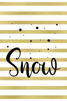 Snow: Notebook Journal Composition Blank Lined Diary Notepad 120 Pages Paperback Blue Stickers Monster C