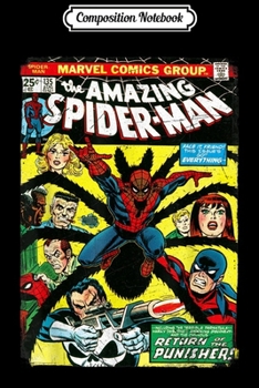 Paperback Composition Notebook: Marvel The Amazing Spider-Man Comic Book Cover Journal/Notebook Blank Lined Ruled 6x9 100 Pages Book