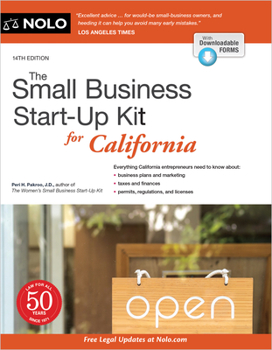 Paperback The Small Business Start-Up Kit for California Book
