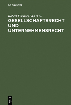 Hardcover Gesellschaftsrecht und Unternehmensrecht [German] Book