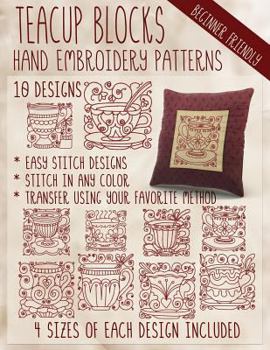 Paperback Teacup Blocks Hand Embroidery Patterns Book