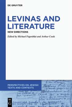 Hardcover Levinas and Literature: New Directions Book