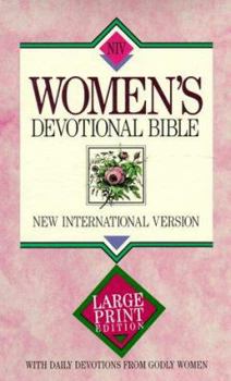 Paperback New International Version Women's Devotional Bible Large Print Paperback Pink [Large Print] Book