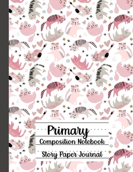 Paperback Primary Composition Notebook, Story Paper Journal Book