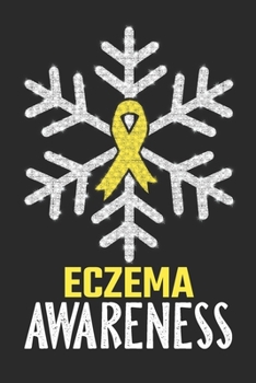 Paperback Eczema Awareness: Christmas Snowfall College Ruled Eczema Awareness Journal, Diary, Notebook 6 x 9 inches with 100 Pages Book