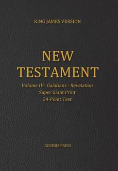 Paperback New Testament, Super Giant Print, Volume IV [Large Print] Book