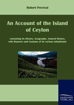 Paperback An Account of the Island of Ceylon Book
