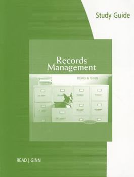 Paperback Study Guide for Read/Ginn's Records Management, 9th Book