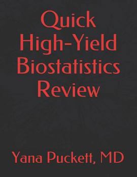 Paperback Quick High-Yield Biostatistics Review Book