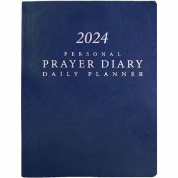 Hardcover 2024 Personal Prayer Diary and Daily Planner - Royal Blue (Italian Vinyl, Smooth) Book