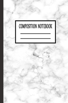 Composition Notebook: Marble Cover Lined Notebook