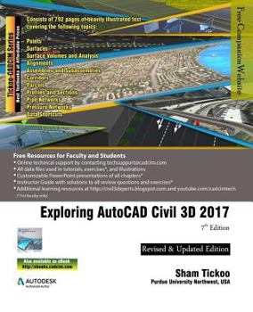 Paperback Exploring AutoCAD Civil 3D 2017 Book