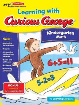 Paperback Learning with Curious George Kindergarten Math Book