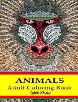 Paperback Adult Coloring Book: Animals Stress Relieving Designs Book