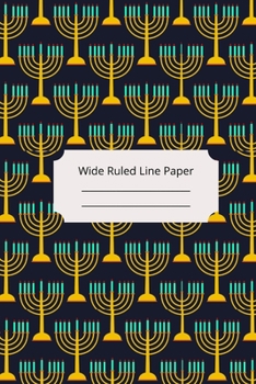Paperback Jewish Art Inspirational, Motivational and Spiritual Theme Wide Ruled Line Paper Book