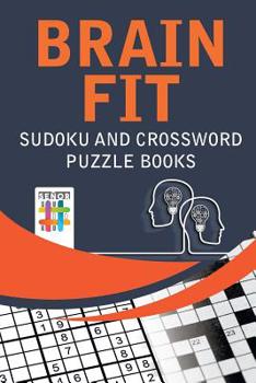 Paperback Brain Fit Sudoku and Crossword Puzzle Books Book