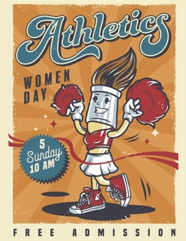 Athletics Women's Day: Composition Notebook | Exercise Book | Lined School & College Work Book