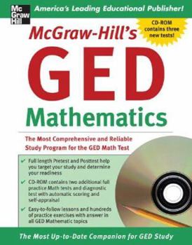 Paperback McGraw-Hill's GED Mathematics Book w/CD-ROM (Test-Taking Skills) Book