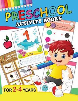 Paperback Preschool Activity Books: Fun Big Workbook for Toddler age 2-4 Book