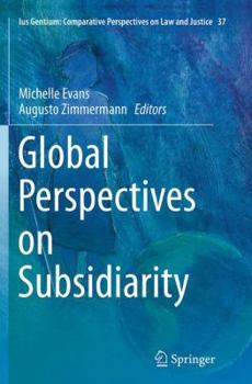 Paperback Global Perspectives on Subsidiarity Book