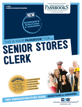 Paperback Senior Stores Clerk (C-2383): Passbooks Study Guide Volume 2383 Book