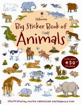 Paperback Big Sticker Book of Animals Book