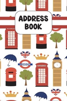 Paperback Address Book: Cute Address Book with Alphabetical Organizer, Names, Addresses, Birthday, Phone, Work, Email and Notes Book