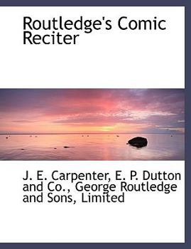 Paperback Routledge's Comic Reciter Book