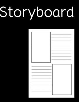 Paperback storyboard: notebook, sketchbook 8.5x11 with pages for storytelling Book