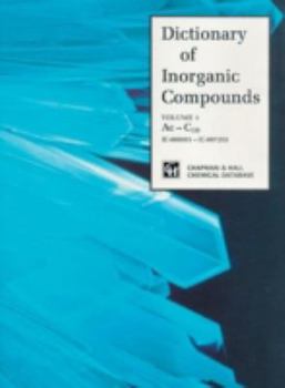 Hardcover Dictionary of Inorganic Compounds Book