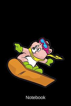 Paperback Notebook: Snowboard Teddy Bear Book
