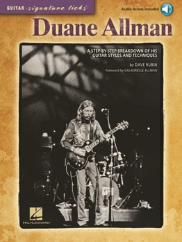 Paperback Duane Allman: A Step-By-Step Breakdown of His Guitar Styles and Techniques [With CD (Audio)] Book