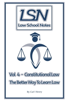 Paperback Law School Notes: Constitutional Law Book