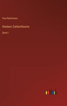 Hardcover Niedere Zahlentheorie: Band I [German] Book