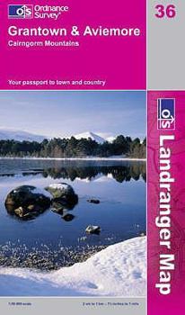 Paperback LR036 Grantown, Aviemore and Cairngorm Mountains (Landranger Maps) (OS Landranger Map) Book