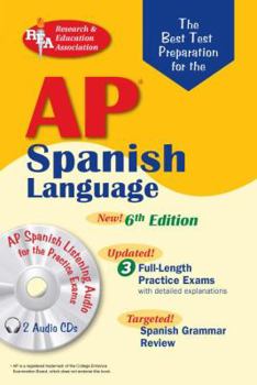 Paperback AP Spanish Language Exam: The Best Test Preparation [With 2cd] Book