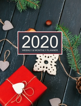 2020 Planner Weekly & Monthly 8.5x11 Inch: Christmas Gift Box One Year Weekly and Monthly Planner + Calendar Views, journal, for Men, Women, Boys, ... appointment book, notebook, agenda, Christian
