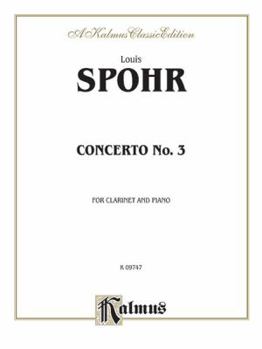 Paperback Clarinet Concerto No. 3: Part(s) (Kalmus Edition) Book
