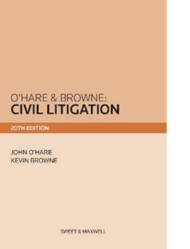 Paperback O'Hare & Browne: Civil Litigation Book